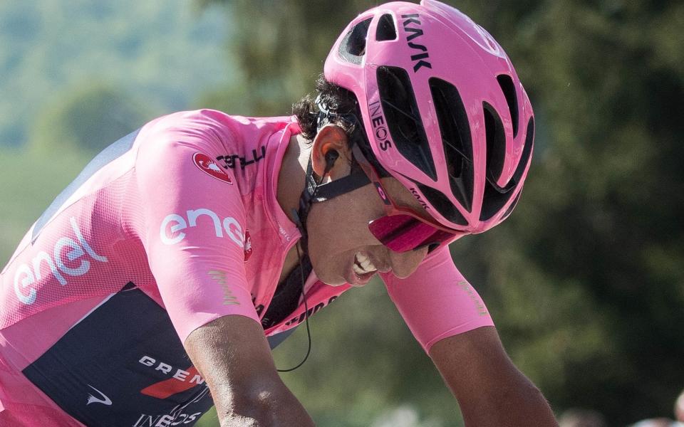 Egan Bernal - Giro d'Italia 2021: Egan Bernal survives to keep pink as hint of weakness is exposed - EPA