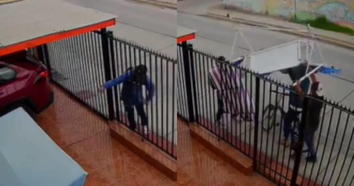 Ladrones roban en una casa sin siquiera meterse en ella, Foto: Captura de video TikTok vía @nathan_8.k