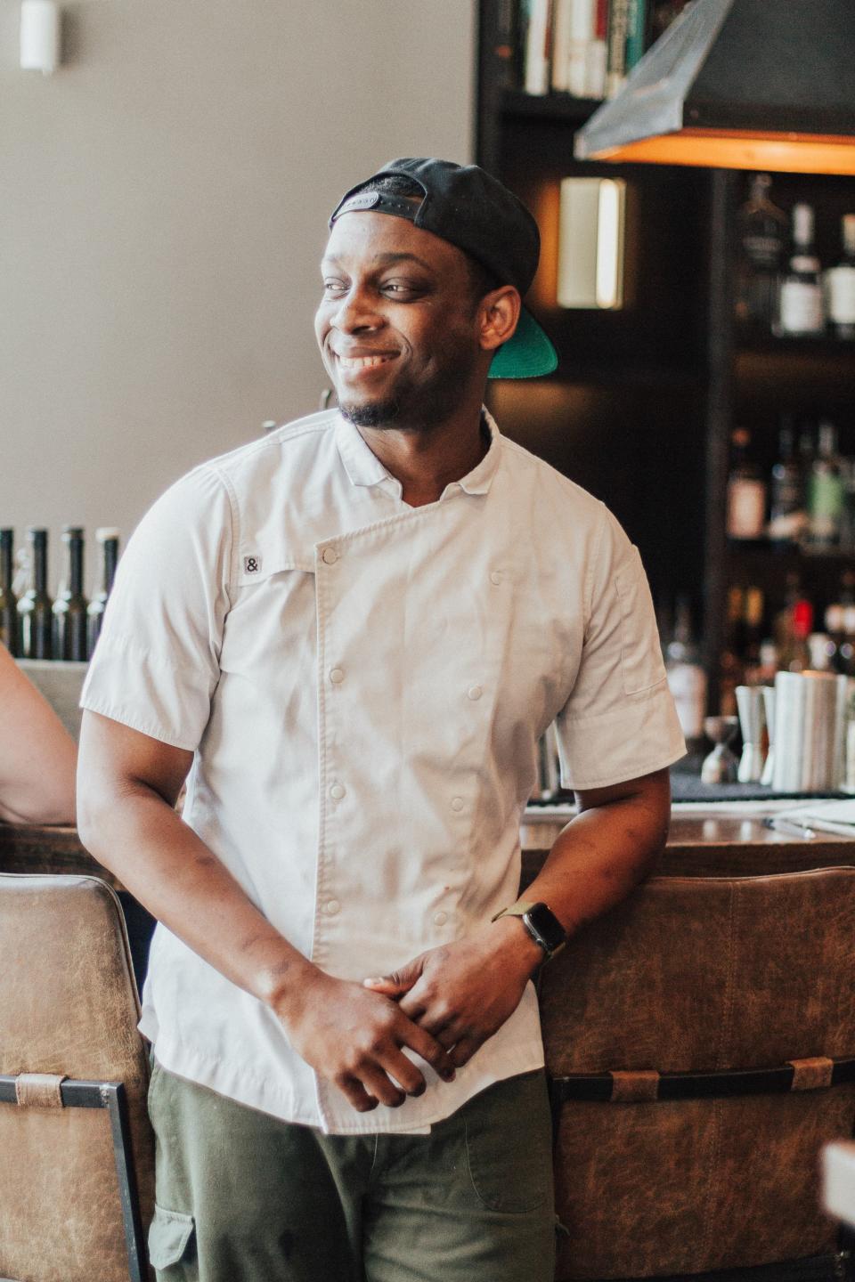 Cleophus “Ophus” Hethington, Jr., chef de cuisine at Benne on Eagle in Asheville.