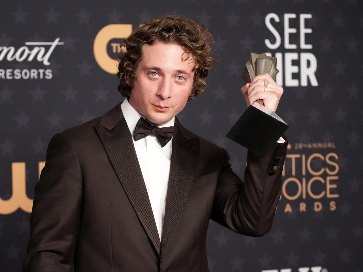 Jeremy Allen White at the 28th Annual Critics Choice Awards at Fairmont Century Plaza