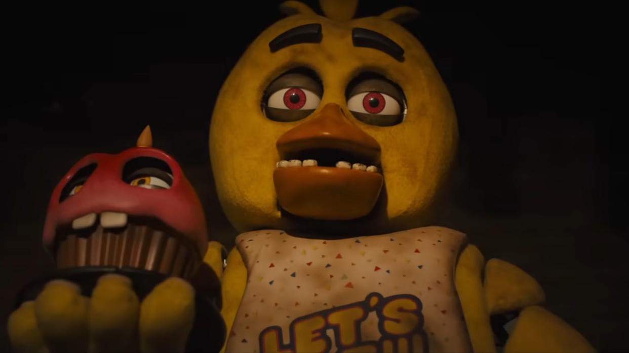  Chica and Mr. Cupcake in Five Nights at Freddy's 