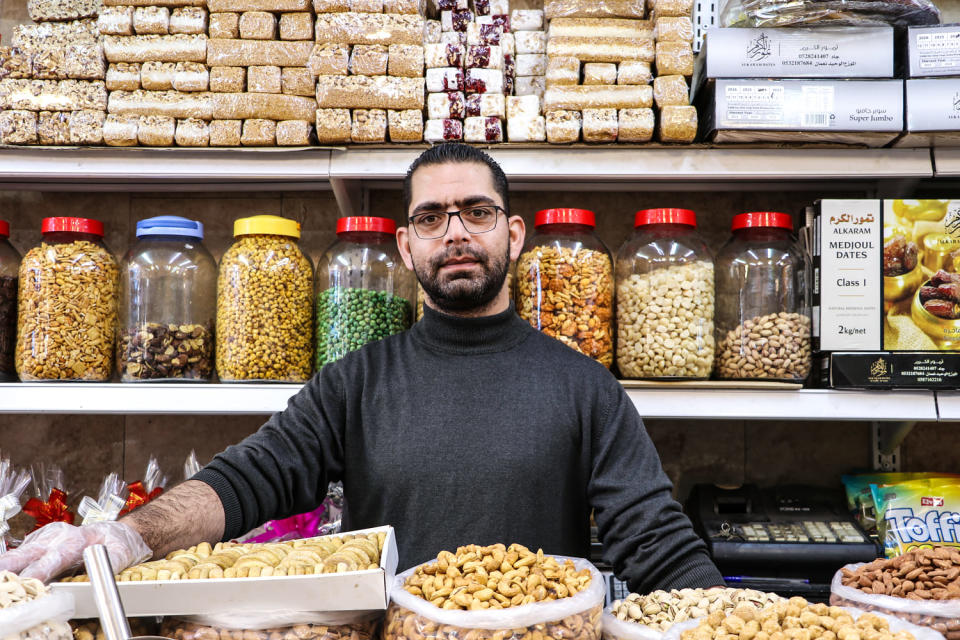 Jamil Halwani in Jerusalem. (Chantal Da Silva / NBC News)