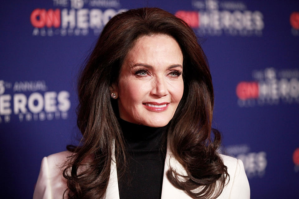 Wonder Woman star Lynda Carter had some fun on social media, joking that she invented posting sexy images. (Photo: Dominik Bindl/Getty Images)
