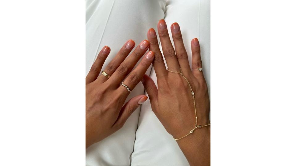 A subtle ombre effect is perfect for those who don't love a bold mani