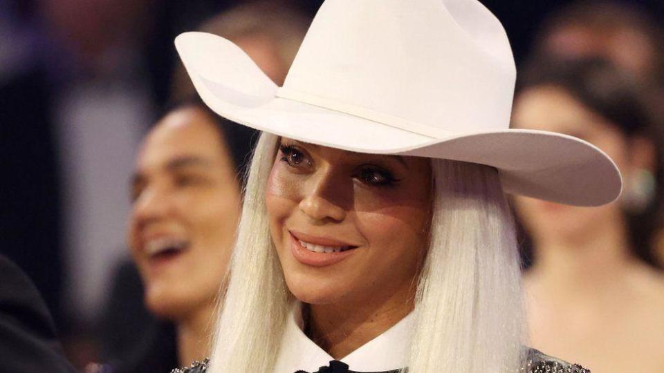 Beyoncé en la gala de los premios Grammy.