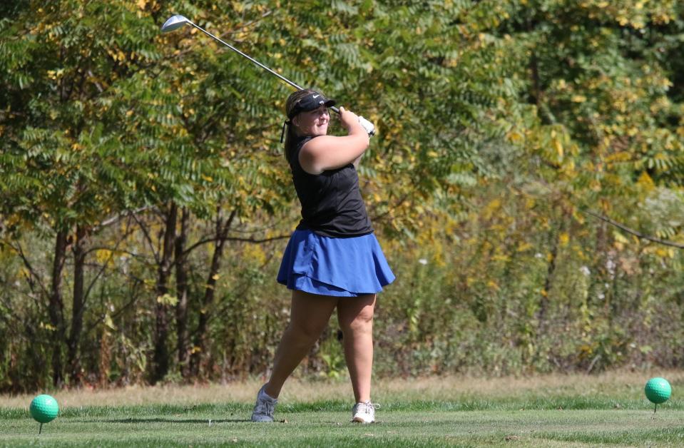 Ontario's Brinlee Kreger has flourished in her very first experience with competitive golf and has the Warriors looking to make a little postseason noise.