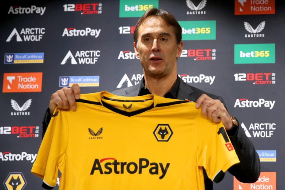 Manager Julen Lopetegui has officially taken charge at Wolves (Simon Marper/PA) (PA Wire)