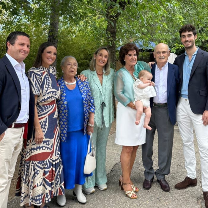 Marta Pombo y su familia