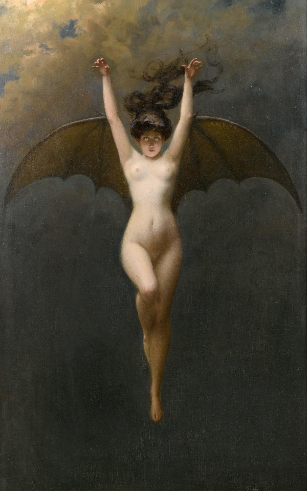 Albert Joseph Penot, La femme chauve-souris, a highlight at Sotheby's Erotic: Passion & Desire sale - Courtesy of Sotheby's 