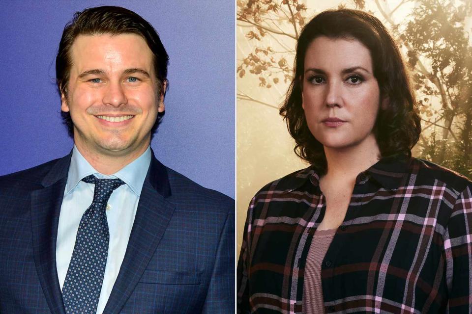 Jerod Harris/WireImage; Brendan Meadows/SHOWTIME Jason Ritter and Melanie Lynskey