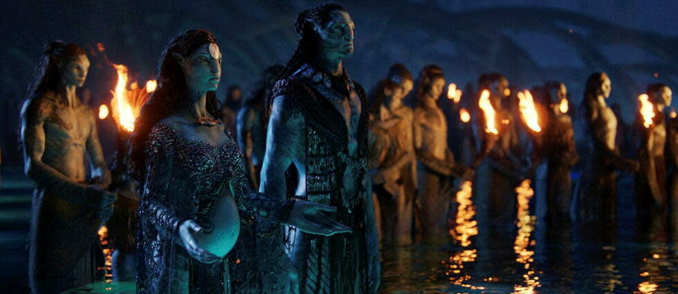 Avatar : la voie de l'eau de James Cameron.  - Credit:Disney