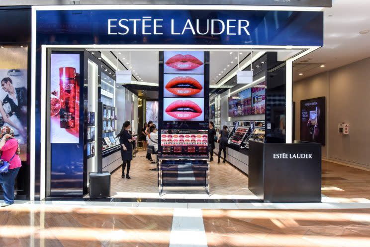 The storefront of Estee Lauder's newest outlet at Basement 2 of Marina Bay Sands. (Photo: Estee Lauder)