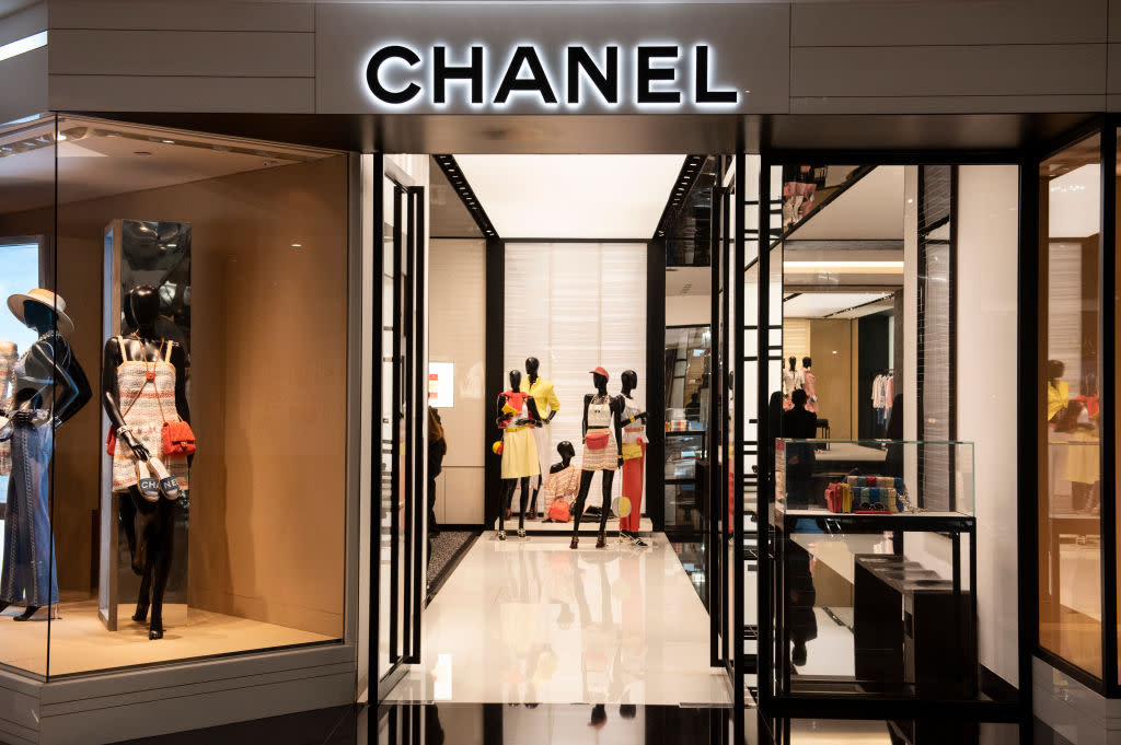 HONG KONG - 2019/05/15: French multinational Chanel clothing and beauty products brand store is seen in Hong Kong. (Photo by Budrul Chukrut/SOPA Images/LightRocket via Getty Images)