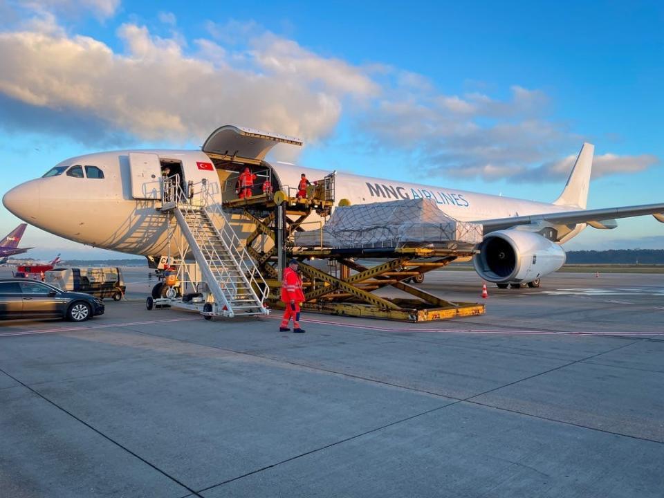 MNG Airlines' A330P2F at Cologne Bonn Airport in Germany before its inaugural service to JFK.