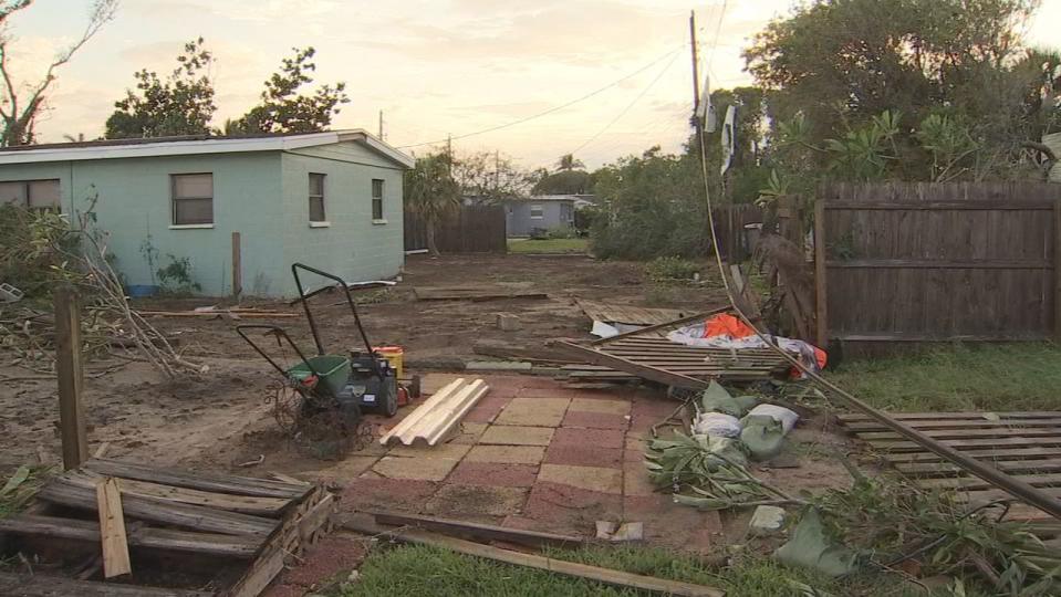 Some Brevard County residents are cleaning up storm damage after a possible tornado came through their neighborhood Wednesday evening.