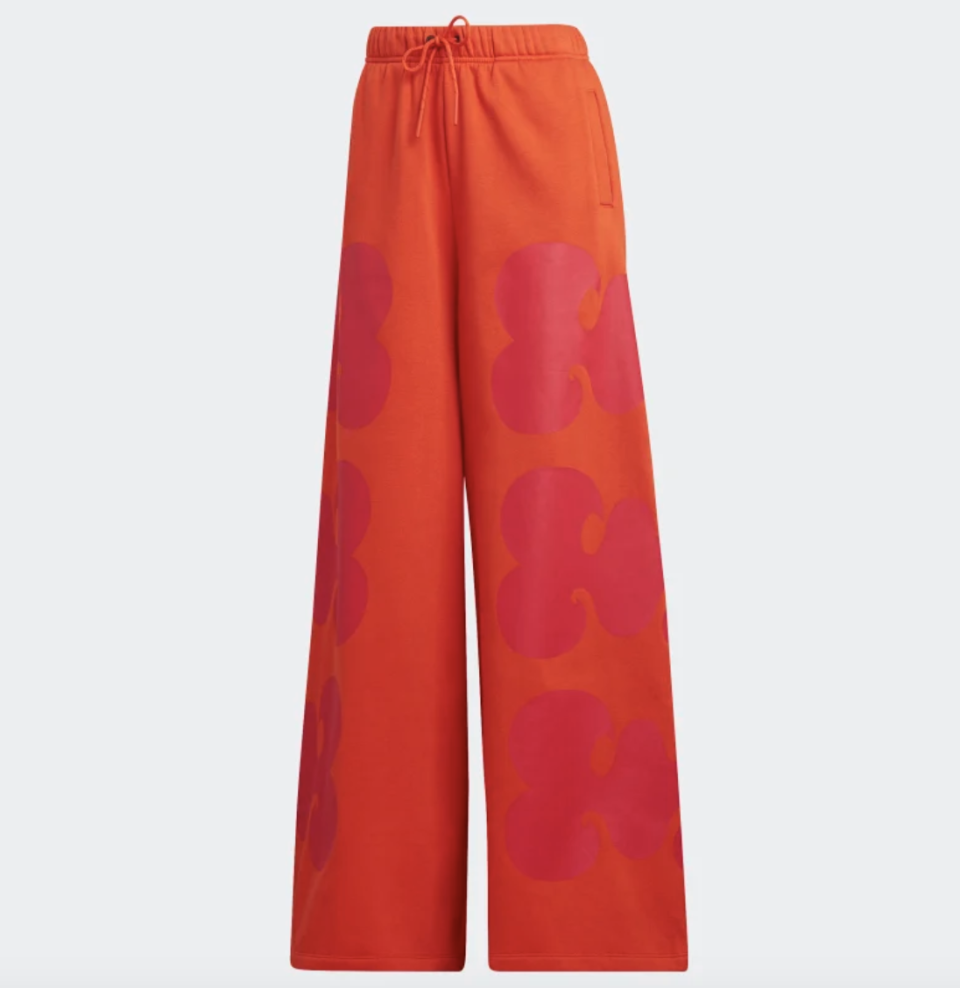 Marimekko Wide Leg Pants in red and orange