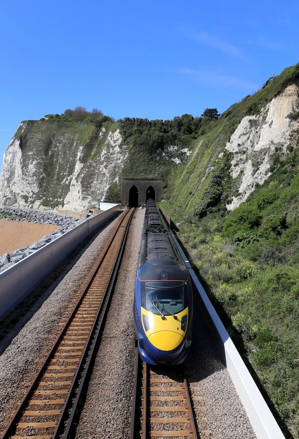 A Southeastern Highspeed Javelin train passes through Dover in Kent (Gareth Fuller/PA) (PA Archive)