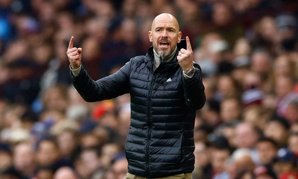 <span>Erik ten Hag believes Manchester United are making positive strides despite taking eight points from seven league games.</span><span>Photograph: Peter Cziborra/Action Images/Reuters</span>