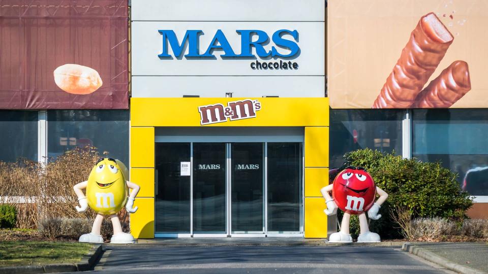 Mars chocolate company M&Ms storefront