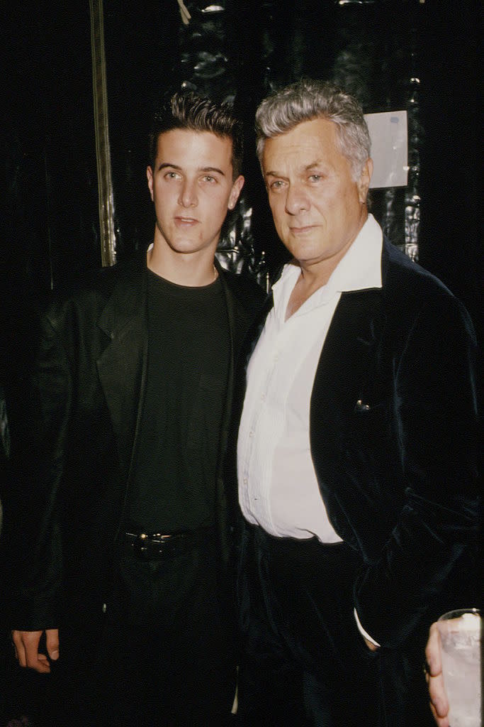 Closeup of Nicholas and Tony Curtis