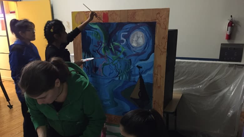 Painting the North: Youth from all 3 territories create murals for Canada 150