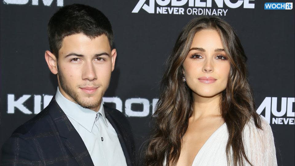 Olivia Culpo with boyfriend Nick Jonas. 