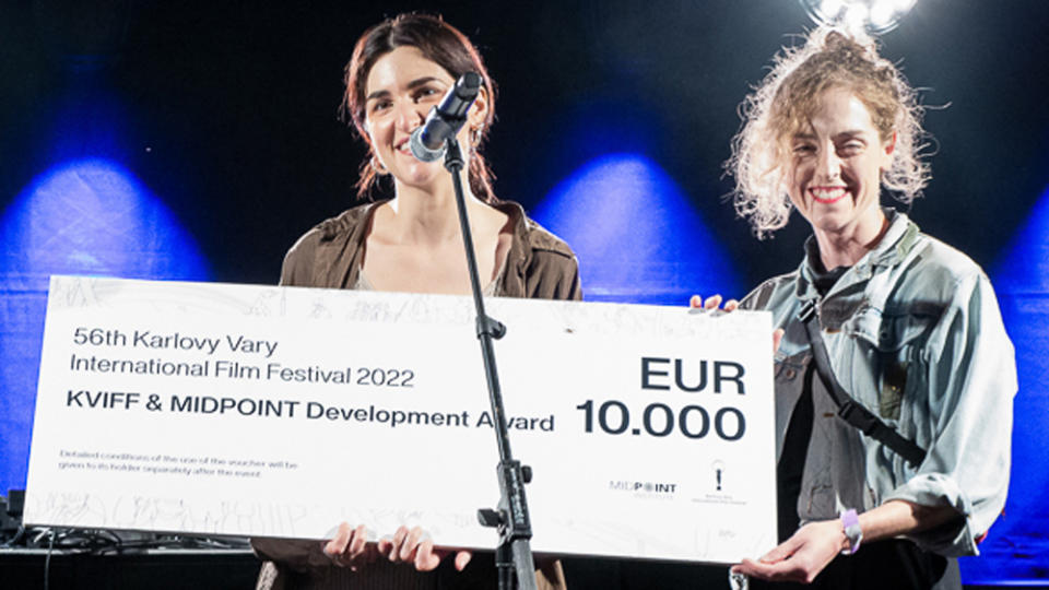 ‘My Best Friend’s Baby’ director Sophie Vukovic with producer Eliza Jones at Karlovy Vary. - Credit: Courtesy of KVIFF