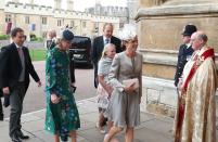 <p>More guests filter into St. George's Chapel. </p>