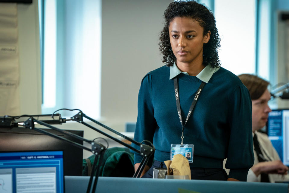 WARNING: Embargoed for publication until 00:00:01 on 16/03/2021 - Programme Name: Line of Duty S6 - TX: n/a - Episode: Line Of Duty - Ep 1 (No. n/a) - Picture Shows:  DC Chloe Bishop (SHALOM BRUNE-FRANKLIN) - (C) World Productions - Photographer: Steffan Hill