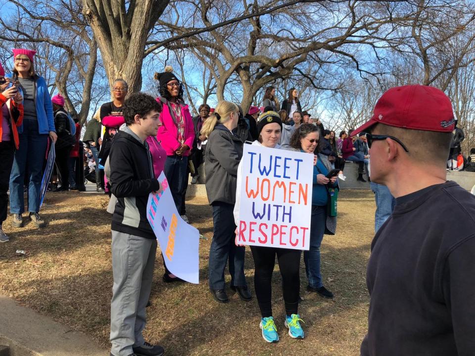 A scene from the Women’s March on Washington (Photo: Garance Franke-Ruta/Yahoo News)