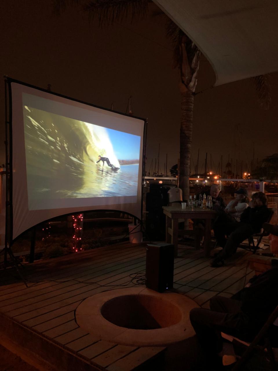The new surf film "Locals Only," featuring Ventura County surfers, played continuously during a benefit for the nonprofit Project Moonlight held in Oxnard on Saturday, Aug. 27, 2022.
