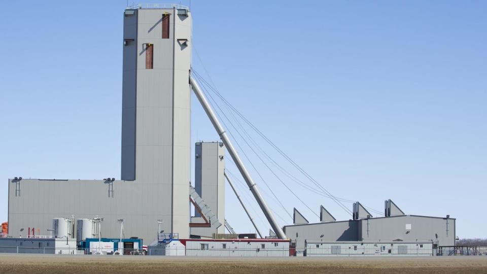 Vertical shaft-boring machines at the Jansen project are sinking shafts to provide access to extensive potash beds found one kilometre below the surface of Saskatchewan's prairie region in BHP Billiton's staged $US12 billion push in to the crop nutrient business   its fifth business pillar.