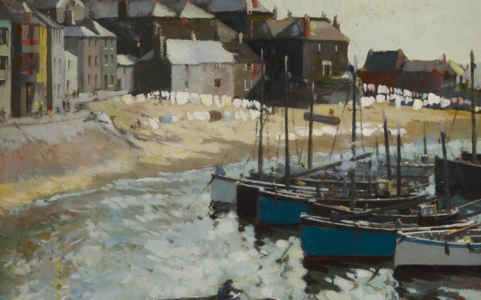 Before they were second homes: Washing Day at St Ives by Arthur Hayward (1889–1962) - Bridgeman Images