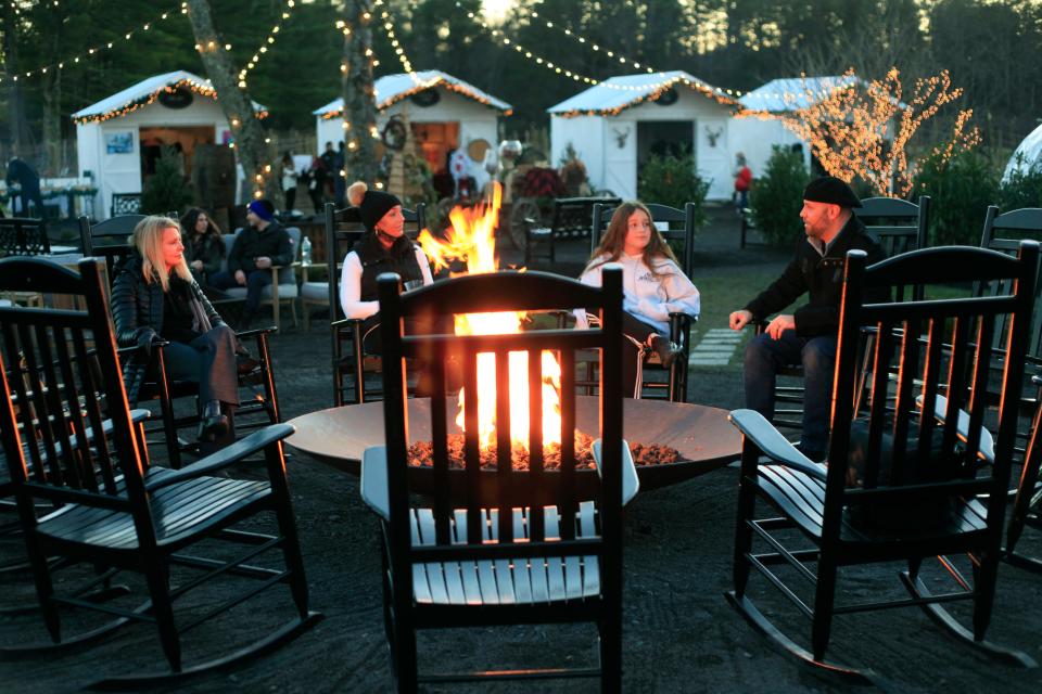 Renault Winery in Egg Harbor City has stage fire pits and garden fire pits available. The outdoor dining areas also have heaters.