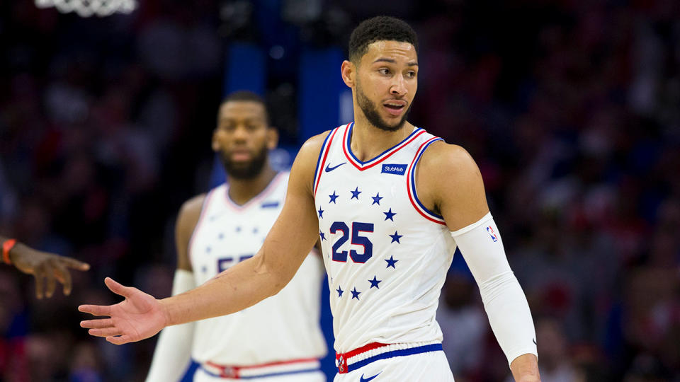 Philadelphia 76ers star Ben Simmons says he is committed to Australia.