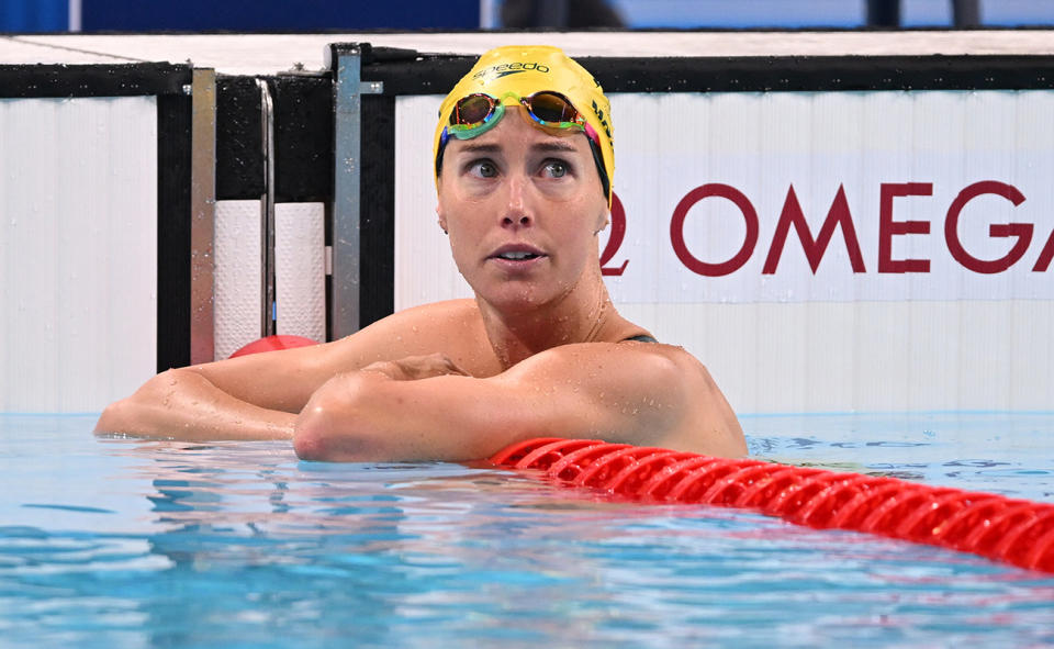 Emma McKeon finished sixth in the 100m butterfly at the Olympics. (AAP Image/Dave Hunt)