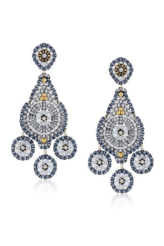 Miguel Ases Opalite Chandelier Earrings