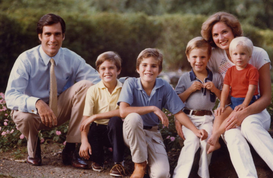 Mitt Romney and his wife Ann with their sons Ben,Tagg, Josh, and Ben in 1980. REUTERS/Romney for President