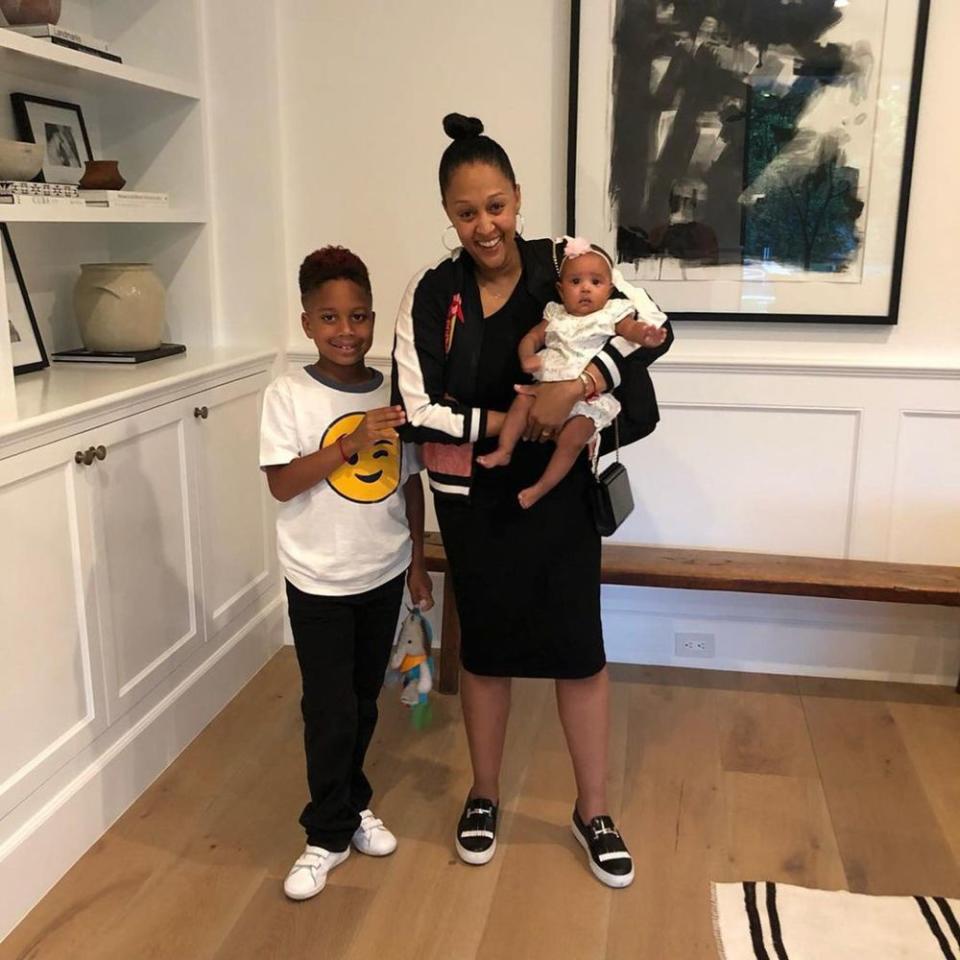 Tia Mowry-Hardrict and children