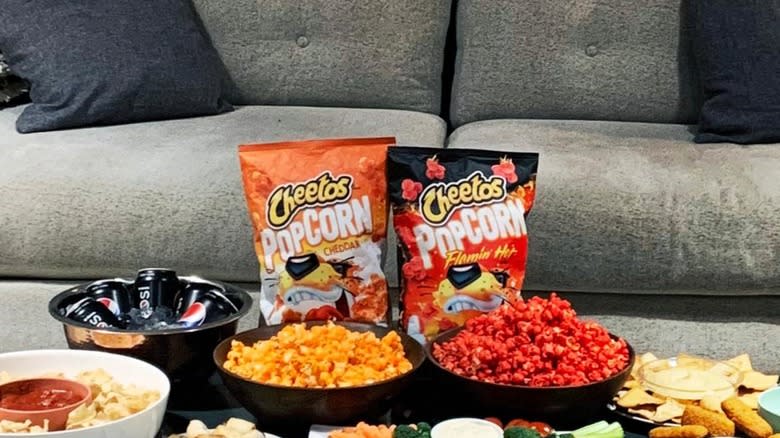 Cheetos popcorn in bowls