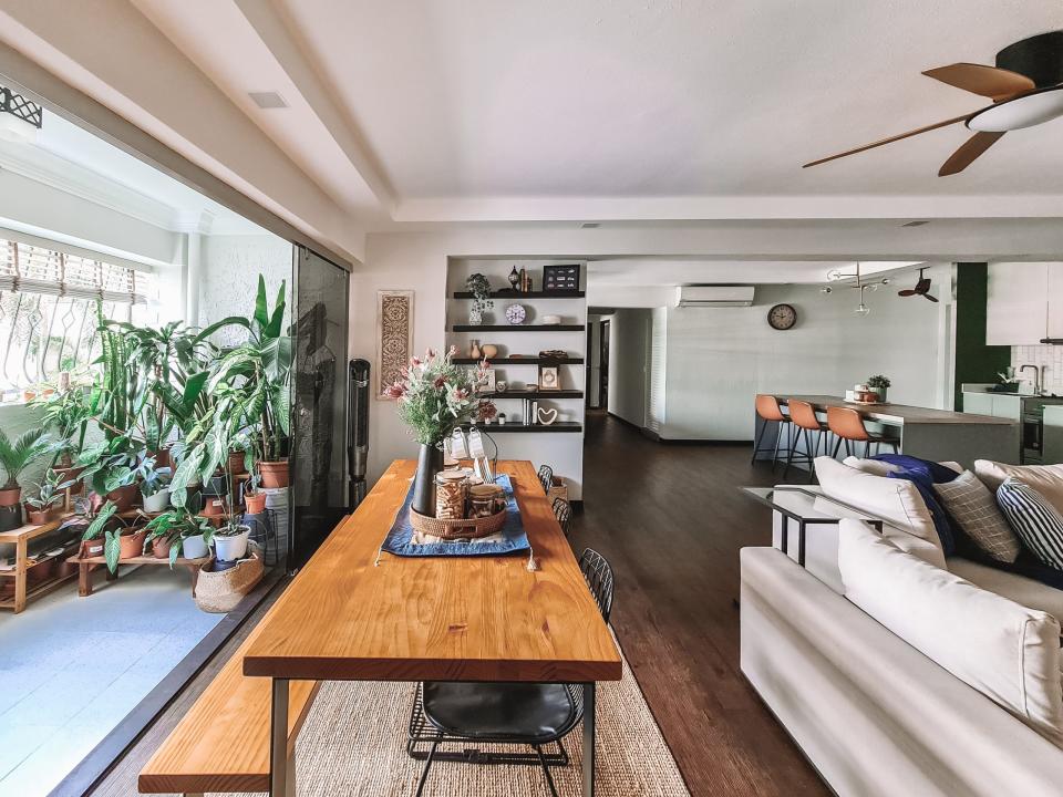 Living and dining area of Alfisyah's home