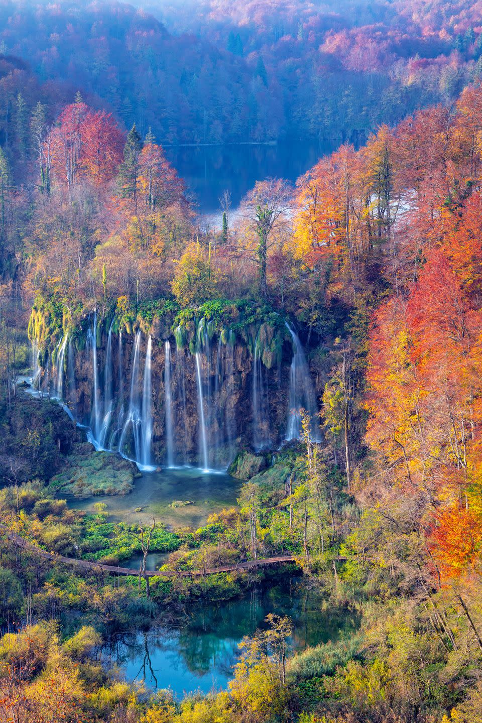 <p>In the summertime, Croatia is known for its beachside bliss, island hopping, and coastal cities with rich cultural histories. But peel away from the seaside and head inland to the woodsy Plitvice Lakes during the fall and you'll find jaw-dropping panoramas of waterfalls covered in colorful leaves. </p><p><a class="link " href="https://go.redirectingat.com?id=74968X1596630&url=https%3A%2F%2Fwww.tripadvisor.com%2FHotel_Review-g1190792-d1197604-Reviews-Etno_Garden_Exclusive_Rooms-Plitvica_Plitvice_Lakes_National_Park_Central_Croatia.html&sref=https%3A%2F%2Fwww.womenshealthmag.com%2Flife%2Fg41359461%2Fbest-fall-foliage-places%2F" rel="nofollow noopener" target="_blank" data-ylk="slk:BOOK NOW;elm:context_link;itc:0;sec:content-canvas">BOOK NOW</a> <strong><em>Etno Garden</em></strong></p>