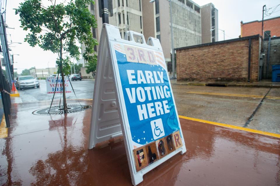 Early voting at the Lafayette Registrar of Voters Office. Thursday, June 25, 2020.