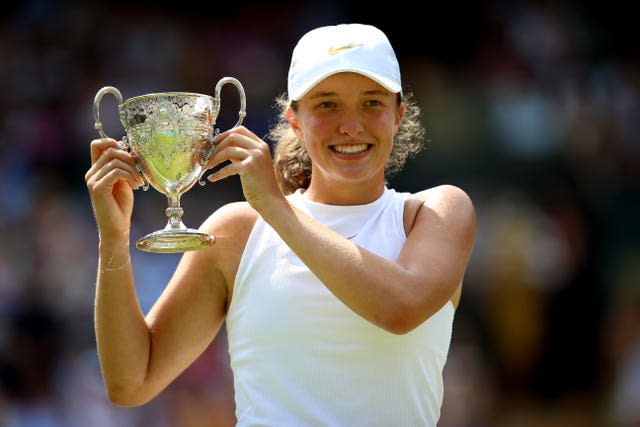 Iga Swiatek was the Wimbledon junior champion in 2018