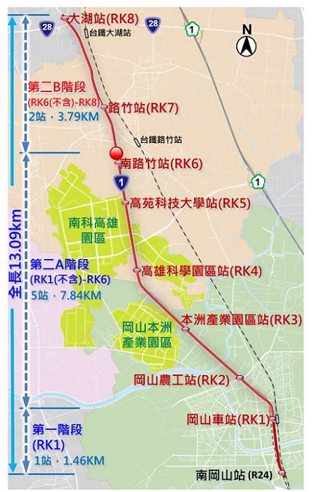 高雄岡山路竹延伸線（第二B階段）環評審查通過           