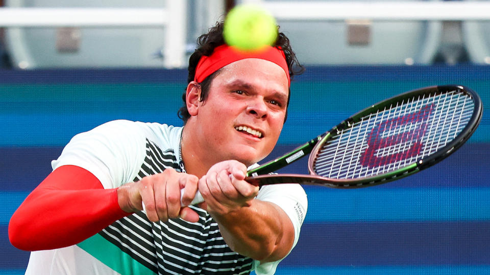 Canada's Milos Raonic is the latest high profile player to withdraw from the Australian Open due to injury concerns. (Photo by Casey Sykes/Getty Images)