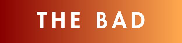 "The BAD" in white bold letters centered on a gradient orange background