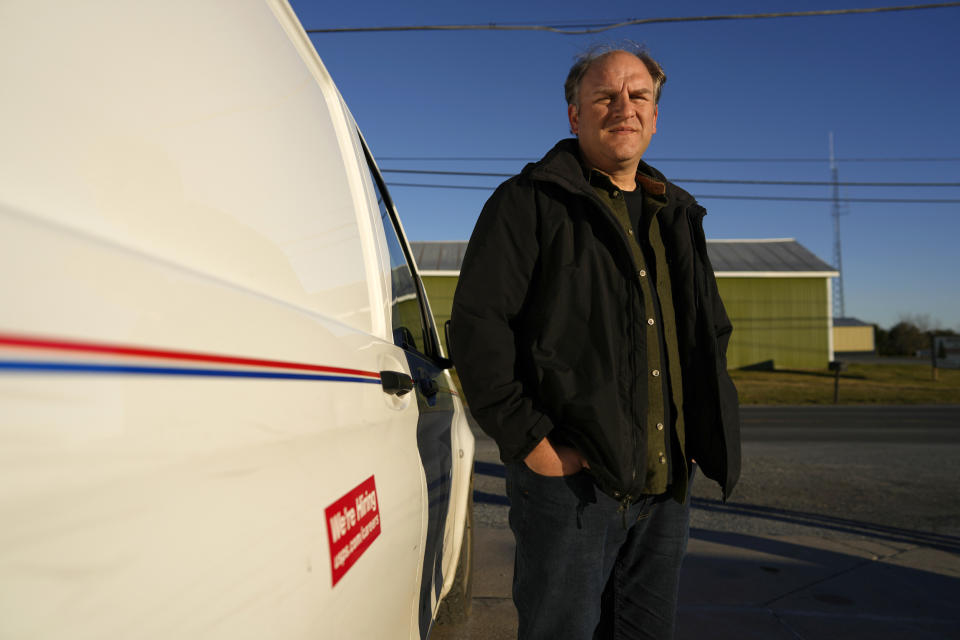 Image: Gerald Groff, a former postal worker whose case will be argued before the Supreme Court, in Holtwood, Pa., in March. (Carolyn Kaster / AP file)