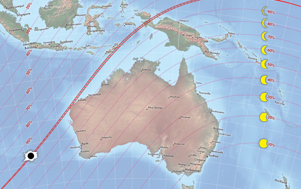 April 20 hybrid solar eclipse An observer's guide