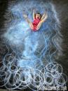 <p>You don’t need to be a skillful artist to make this fun chalk art photo backdrop: To create the look of a roaring river carrying your kiddo on a white-water adventure, just make wavy blue lines swishing into white swirls.</p><p><em><a href="https://pagingfunmums.com/2012/11/30/the-chalk-art-craze/" rel="nofollow noopener" target="_blank" data-ylk="slk:Get the tutorial from Paging Fun Mums »;elm:context_link;itc:0;sec:content-canvas" class="link ">Get the tutorial from Paging Fun Mums »</a></em></p>